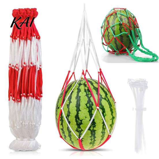 Heavy Duty Melon Hammock 10Pcs Watermelon Sling Nets, Weatherproof Reusable Holder Cantaloupe Support Mesh, Fruit Hammocks for Cucumber Vegetables UV