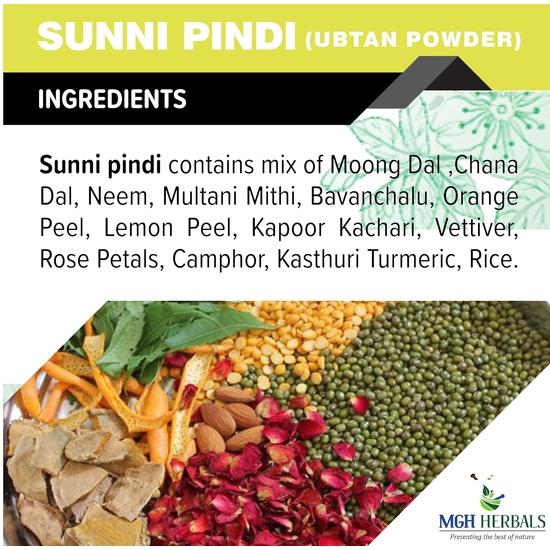 Лесные травы Натуральный уход от природы Саннипинди Травяной порошок для ванны Убтан Скраб для тела Маска для лица - Обогащен травами 200 г (Пакет из 1) )