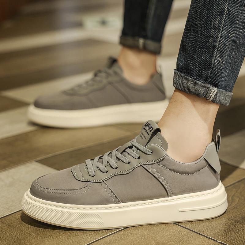 Мужские повседневные кожаные туфли оксфорды на шнуровке Мужские кроссовки Удобные туфли на плоской подошве Модные черные туфли для мужчин Tenis Masculino