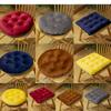 Seating Cushion Cute Color Matching Warm Plush Comfortable Fill Chair Pillow for Autumn Winter