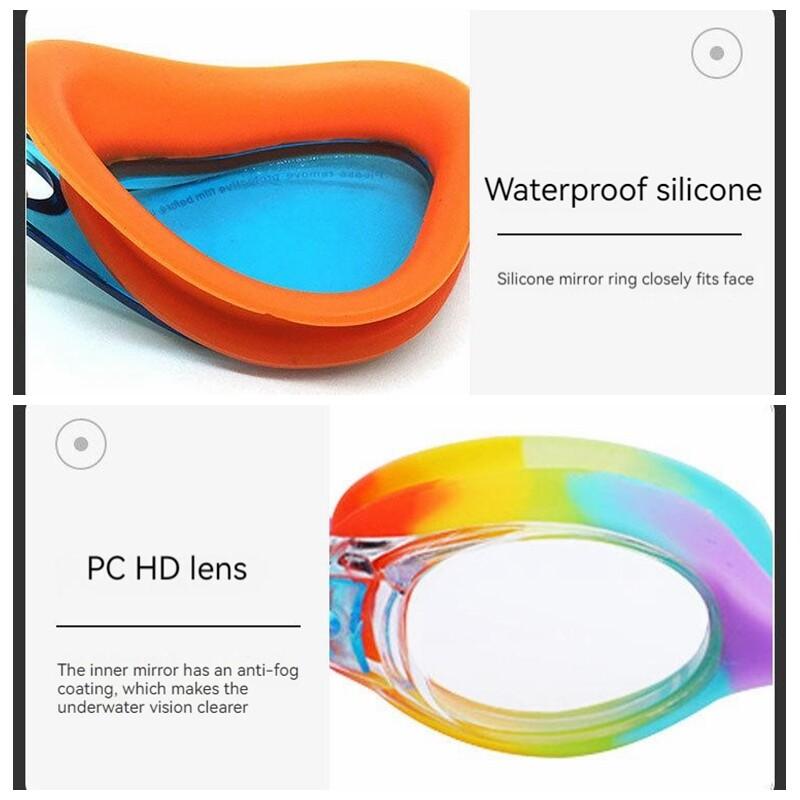 3-14 Years Old Children's Anti-Fog Swim Eyewear Waterproof Swimming Diving Goggles Kids Scuba Snorkerling Water Sport Glasses