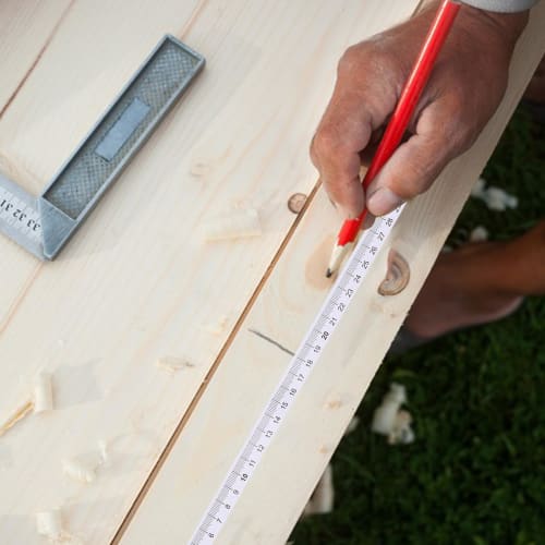 PATIKIL 10-Piece Set of 50cm Adhesive Rulers, Clear Backed, Sticker Tape for Workbenches, Sewing, Saws, and Drafting Tables