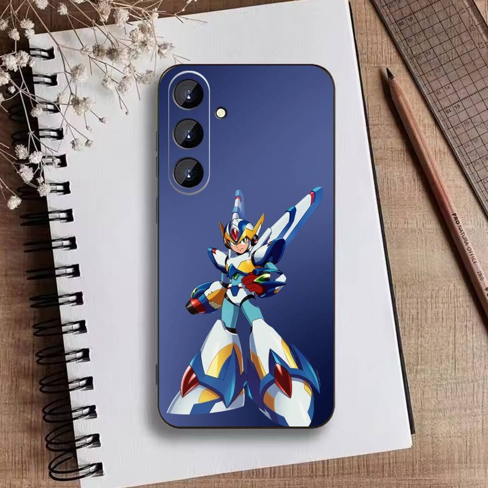 Чехол для телефона H-Mega Man Anime для Samsung Galaxy A73, A21s, A22, A31, A52, A53, A71, A41, Мягкий черный корпус