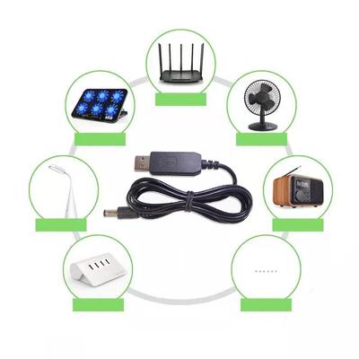 Кабель питания USB-DC, повышающий преобразователь 5 В в 12 В, 8 адаптеров, кабель для зарядки USB-DC для маршрутизатора Wi-Fi, мини-вентилятора, динамика