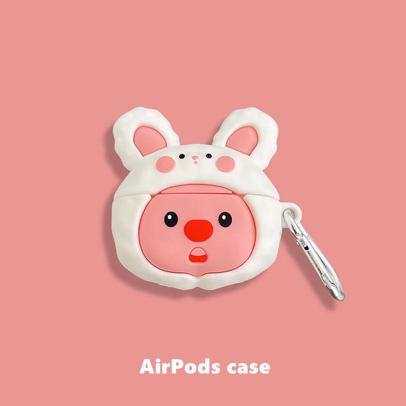 Милый бобер с ушками кролика для AirPods pro 1-го поколения, защитный чехол, чехол для Bluetooth-наушников Apple 1-го поколения pro1
