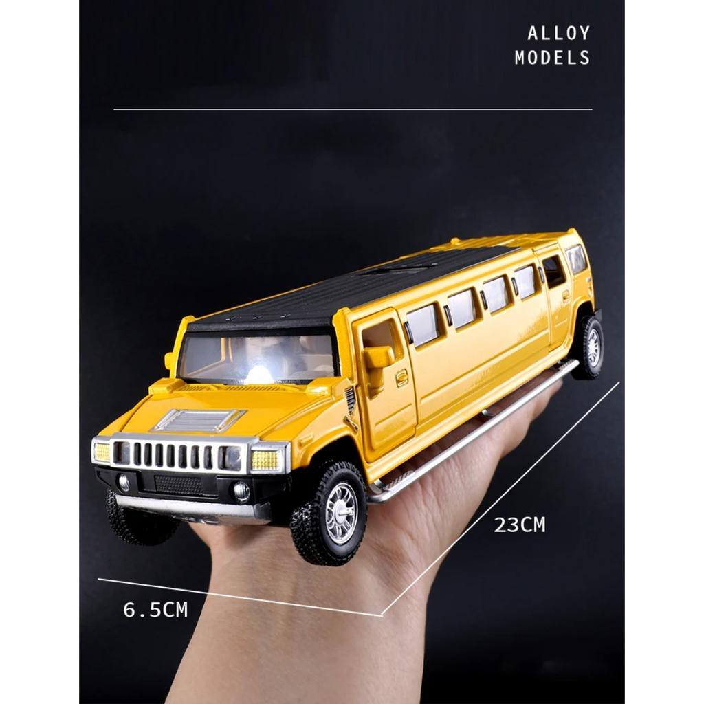 1/32 сплав Hummer H2 удлиненный лимузин металлическая литая модель автомобиля звук и свет инерционный детский игрушечный транспорт подарок