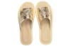 Gold women's slippers "Rozeta", comfortable women's slippers 40