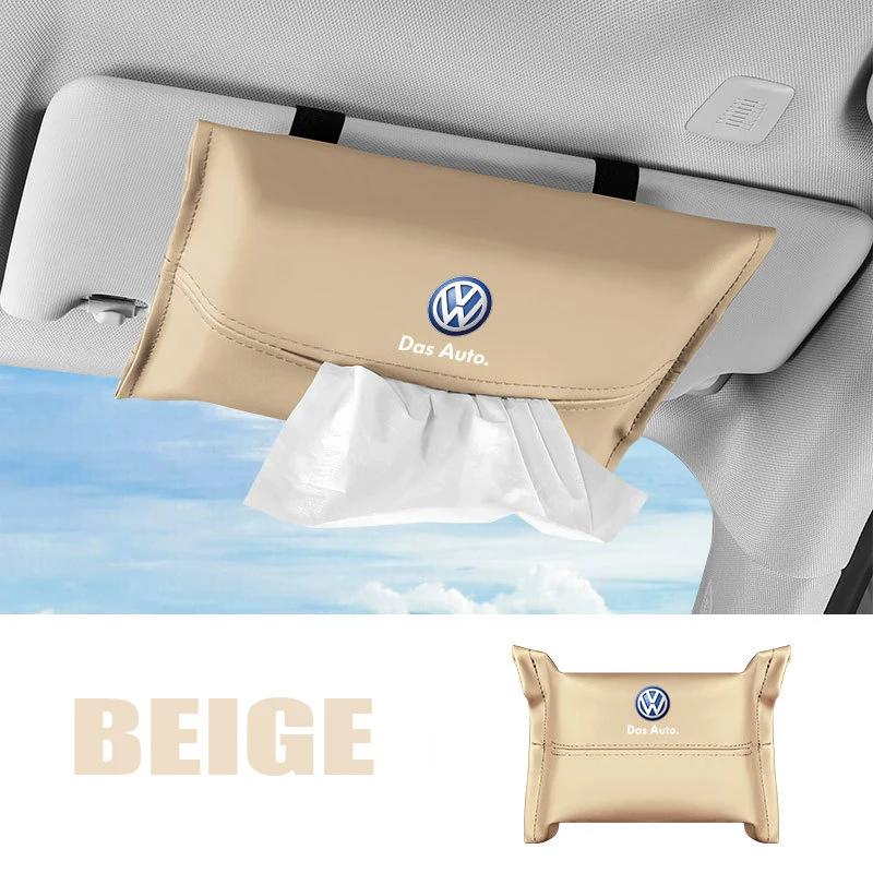 Для VOLKSWAGEN VW Автомобильная сумка-органайзер для салфеток на козырек, в подлокотник для Volkswagen Rline Passat Santana Touareg Tiguan Golf Bora Beet
