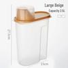 Grain Storage Jar with Measuring Cup - Sealed Dry Goods Container