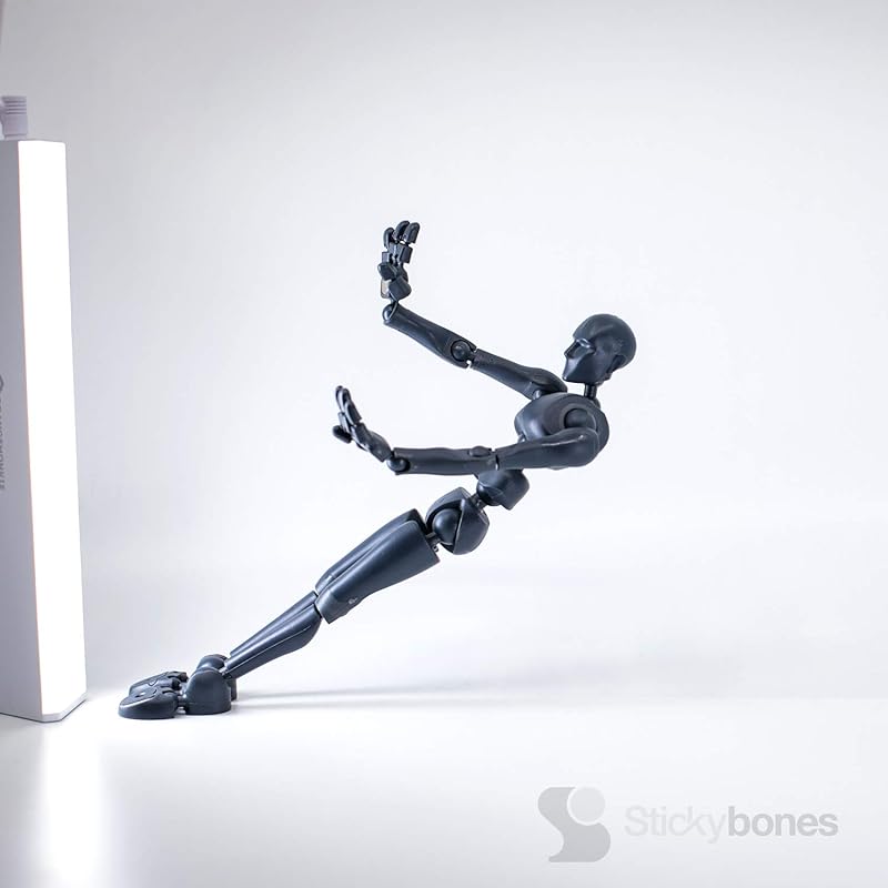 Stickybones - Высокоподвижные художественные и анимационные фигурки 8,5 дюймов темный шторм