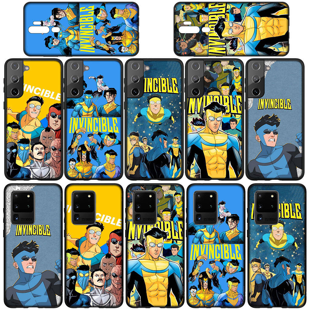 Phone Case for iPhone 17 16 15 Plus XR Huawei P30 P20 Lite Redmi Note 14 12 11 13 Pro Max OPPO A60 A80 A40 A18 A38 Cartoon I-Invincibles Collage Cover