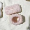 Набор: Впитывающие махровые флисовые браслеты на запястья и водоотталкивающая повязка на голову