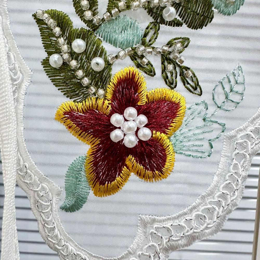 Organza Embroidery Dingzhu Shawl Collar White Detachable Shirt Collar Fashion Women's Lace Collar