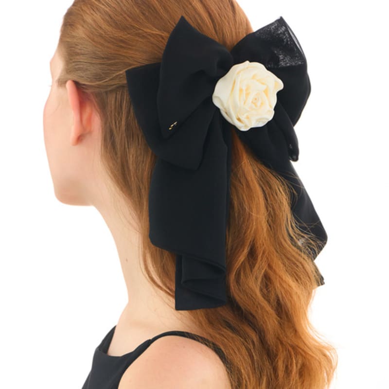 Jean Paul Clarisse Rose Fluffy Ribbon Auto Pin JP-23-327AB