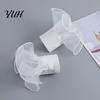 Versatile Decorative Cuffs Detachable Ruffled for Women, Elastic Layered Tulle Fake Cuffs, Party Accessory Wrist Accessories Sweaters Suits
