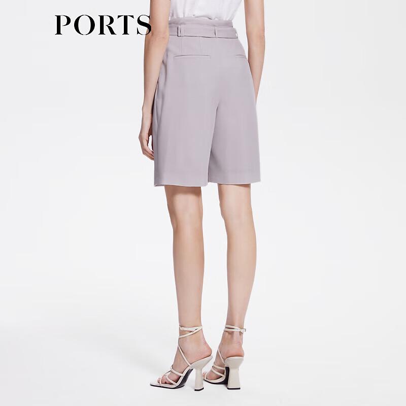 PORTS Women's Spring/Summer Oblique Placket Bermuda Shorts