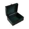 Retro Jewelry Storage Case Square Lockable Password Box Wood Treasure Box Earring Storage