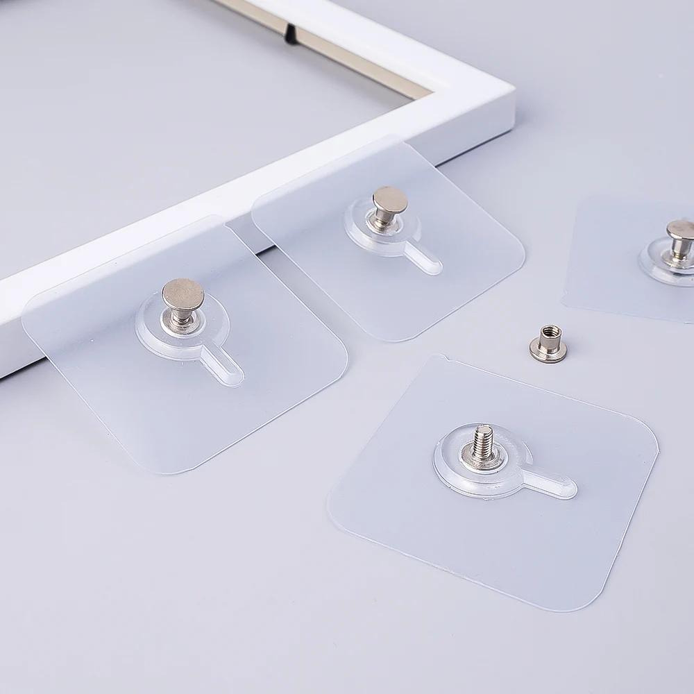 10/20 шт. клейкие настенные крючки плакат фоторамка вешалки для часов безвинтовой крючок кухня ванная комната органайзер держатели