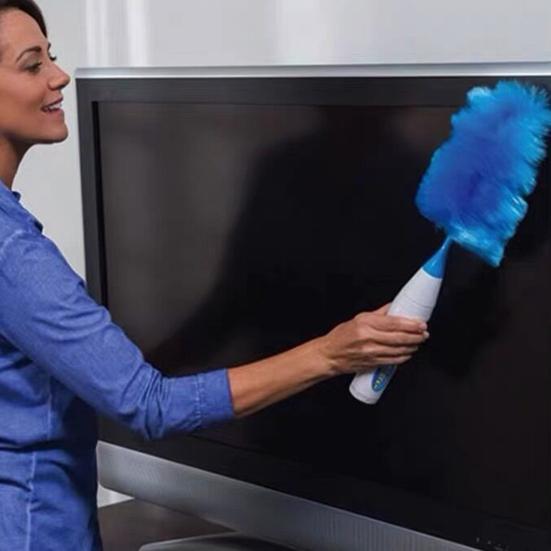 Вращающаяся на 360 градусов электрическая щетка-пылесборник с питанием от аккумулятора, быстрая очистка, суперабсорбирующий моющийся пылесборник, беспроводная щетка для очистки