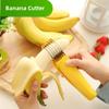Banana-cutting Artifact Stainless Steel Slicer Food Grade Fruit Knife Ham Sausage Slicer Fruit Platter Tools  Kitchen Gadgets