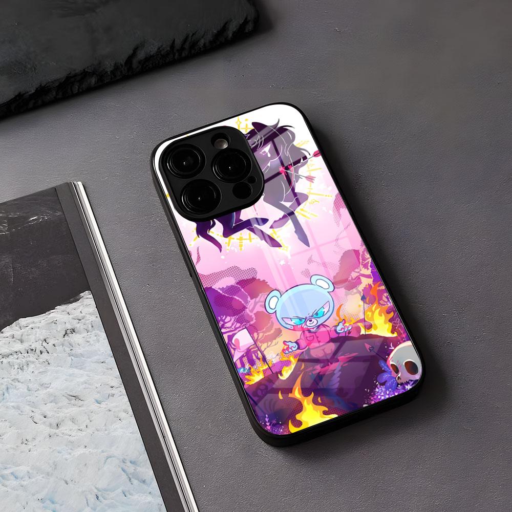 Чехол для телефона U-unicorn Wars для iPhone 17 Air 16 E Pro Max 15 14 13 Mini 12 Pro 11 Max Plus Черный Стеклянный Чехол