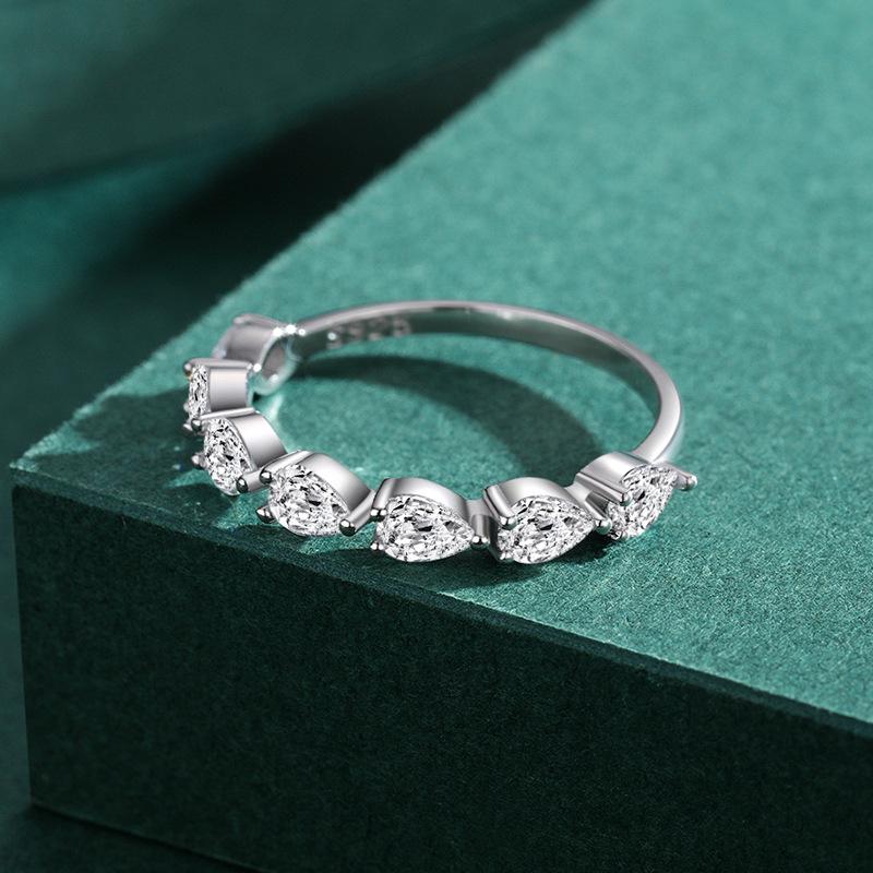 Tancise Classic стерлингового серебра 925 пробы кольцо с цирконом женские ювелирные изделия свадебное обещание вечерние подарок