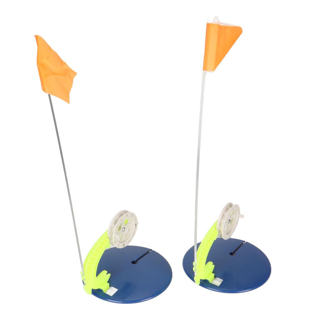 6 Комплектов Флажков для Зимней Рыбалки, Комплект Флажков для Зимней Рыбалки «Свободные руки», Эффективный Индикатор Флажка для Зимней Удочки, Портативный Флажок для Рыбалки