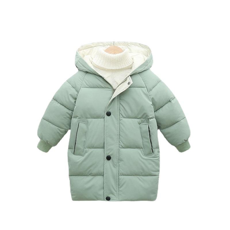 Kids Winter Fashion Hooded Down Coat Casual Boys Thick Warm Girls Long Jacket Parka Overcoat Outwear Jackets
