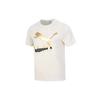 Gold Foil Logo Print Sports Crew Neck T-Shirt Men Tops Off-White 534147-73