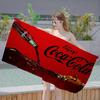 C-Coca-cola Логотип Микрофибра Печатное Пляжное Полотенце Альпинизм Йога Пляж Плавание Бег Впитывающее Мягкое Полотенце