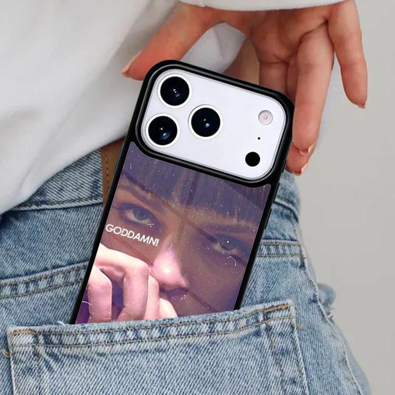 Винтажный Чехол для Телефона с Фильмом Криминальное Чтиво для iPhone 17ProMax 12 13 14 15 16e 17 Pro Max Plus Air Cover