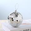 Hanging Ornament Reflective Silver Color Mirror Disco Balls Holiday Party Scene Layout DIY Accessories