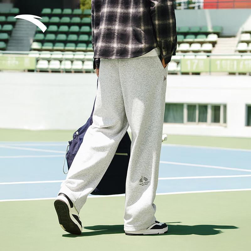 Anta Men's Winter Fleece-Lined Loose Sweatpants