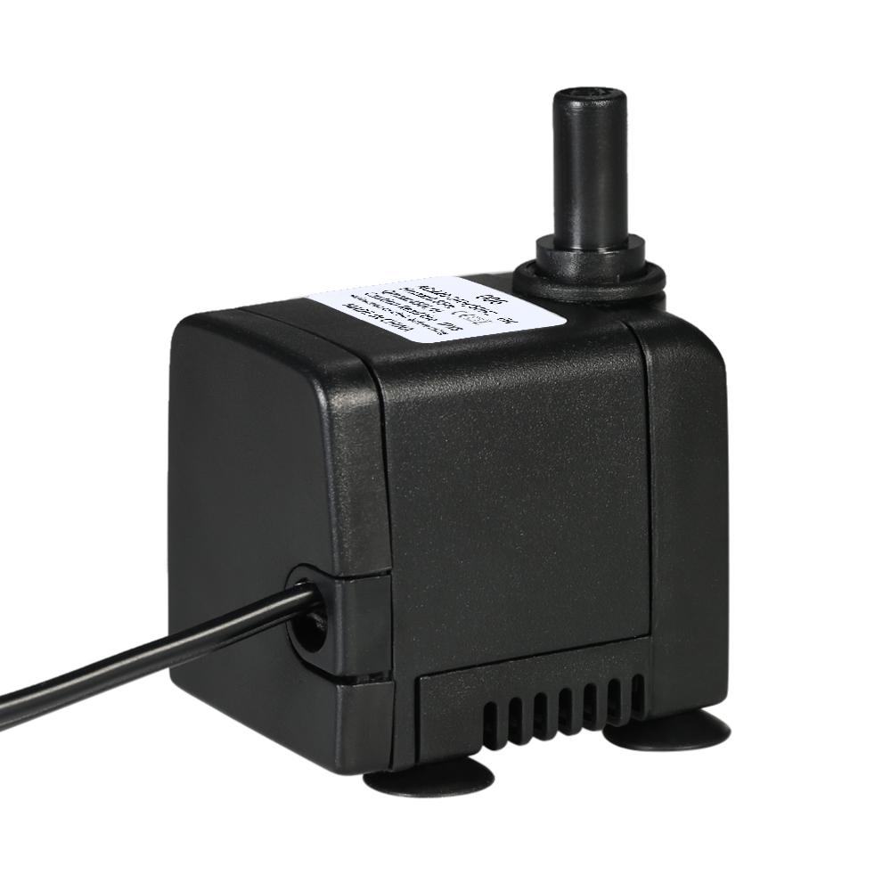 450 л/ч 6 Вт погружной водяной насос для аквариума настольных фонтанов прудовых садов и гидропонных систем с 2 насадками