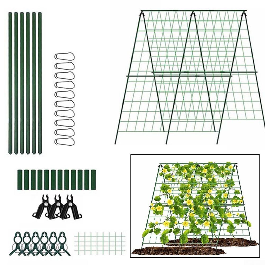A Frame Garden Trellis Raised Bed Plastic Coated Steel Core