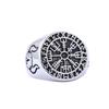 S925 Silver Ring New Product Viking Tribe Rune Men's Ring