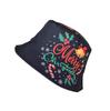 European American Christmas Double-Sided Bucket Hat - Unisex Outdoor Parent-Child Sunscreen Casual Hat