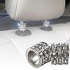 Shiny Rhinestone Car Seat Headrest Pole Metal Ring Interior Decoration