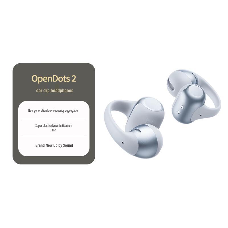 SHOKZ OpenDots 2 E320 Спортивные наушники с открытым акустическим дизайном, крепящиеся на ухо
