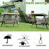 2025 Outdoor Hanging Chair Replacement Canopy for Swing Seat Covers Seat 3 Seater Sizes Garden Hammock Cover