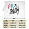 Red White And Feral Custom Comfortable Decorate Home An UltraSoft Micro Fleece Blanket