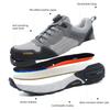 Rotating Button Men Sports Shoes Protection Boots Safety Shoes Men Anti-smash Anti Puncture Work Shoes Non-slip Steel Toe Shoes