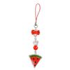 Cartoon Fruit Pendant Phone Strap Sweet Colorful Phone Chain Fruit Party Pendant  Bag Pendant