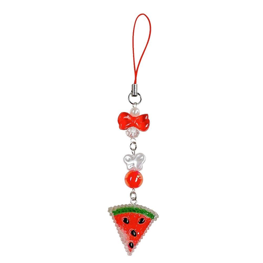 Cartoon Fruit Pendant Phone Strap Sweet Colorful Phone Chain Fruit Party Pendant Bag Pendant