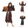 Хэллоуин Косплей Костюм Пугало Голова Тыквы Для Костюмированной Вечеринки