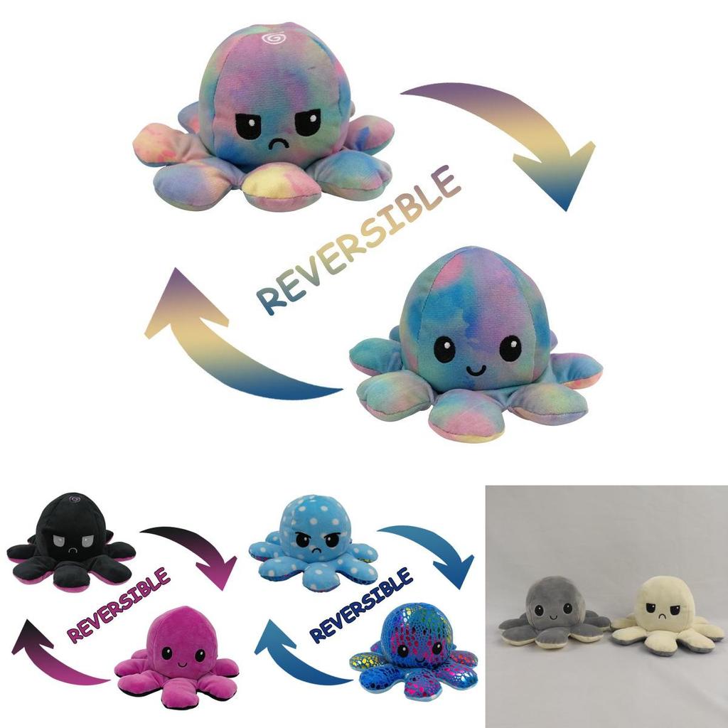 Lifelike Double-sided Octopus Stuffed Animal Perfect For Playtime Adventures