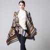 Warm and Stylish Thicken & Lengthen Shawl Cape for Autumn/Winter – Versatile Travel Blanket