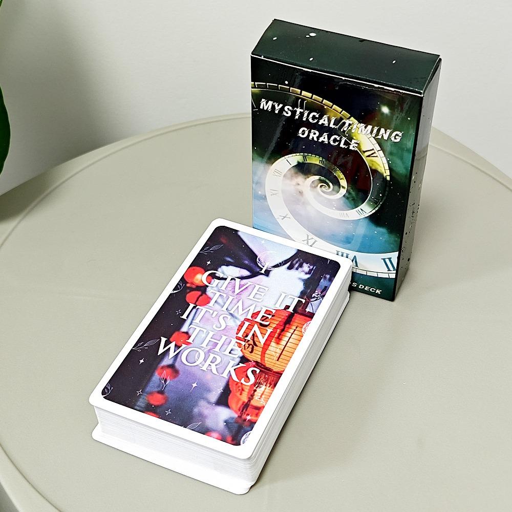 10,3*6 см Колода Оракула Времени Карты Времени Мистические Лунные Ситуации Близнецовое Пламя Таро Колода Космические 60 шт. Карт