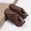 2025 Winter Cotton Shoes Simple Mother Cotton Shoes Wear-resistant Doudou Shoes Versatile Comfortable Casual One-pedal Grandma Cotton Boots