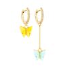 Trendy Butterfly Design Earrings Chic And Unique Street Style Fashion Accessories